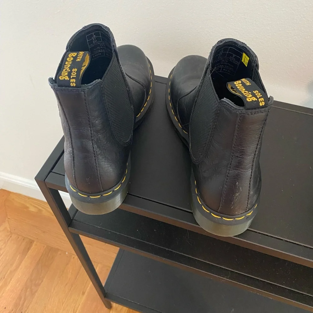 Dr. Martens Black Leather Boots - Picture 2 of 3